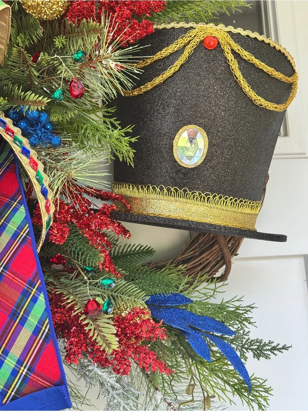 Handmade Nutcracker Grapevine Wreath